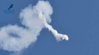 Frecce Tricolori at Jesolo Airshow Solo Lomcovak In Slow Motion [upl. by Burl]