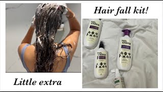 Little Extra anti hair fall kit  Ft Reactivate hair growth serum review [upl. by Beal]