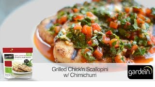 grilled chickn scallopini w chimichurri [upl. by Emmie]