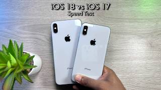 iOS 18 vs iOS 17 SPEED TEST en iPhone XS amp iPhone XS Max  RUBEN TECH [upl. by Steel]