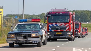 Optocht Brandweerdag 2023 heel veel sirenes Almere [upl. by Barnet]