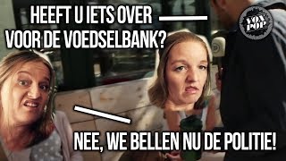 RIJKE KAKKERS HEBBEN SCHIJT AAN VOEDSELBANK  Voxpop 8 [upl. by Bowler206]