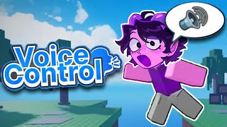 THIS IS THE FUNNIEST ROBLOX GAME EVER Voice Control obby [upl. by Shulock287]