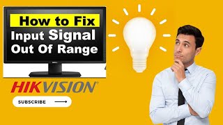 input signal out of range please change resolution Hikvision issue without hi end monitor [upl. by Milstone]