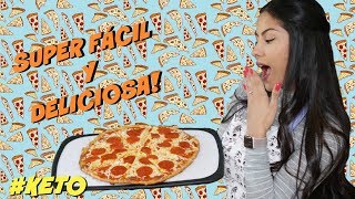 LA MEJOR RECETA DE PIZZA CETOGÉNICA QUE VAS A PROBAR  KETO DIET  PIZZA QUEMAGRASA [upl. by Ujawernalo167]