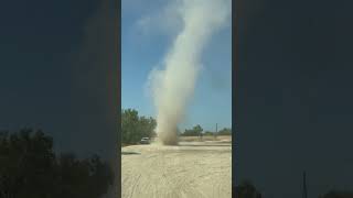 Whirlwind Forms on Dirt Road While Driving [upl. by Patrick]