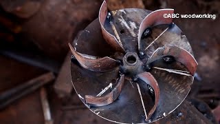 Make Blower impeller design experiments  The Impeller HUGE [upl. by Euqinahs598]