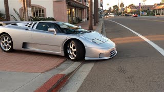 SCRAPES GROUND RARE Bugatti EB110SS [upl. by Aihc]