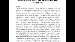 Knowledge Embedded Autoencoder Network for Harmonic Drive Fault Diagnosis Under Few Shot Industrial [upl. by Teodoro127]