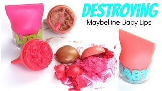 Destroying Maybelline Baby Lips Balm amp Blush  THE MAKEUP BREAKUP [upl. by Eitirahc]