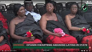 OPANIN KWARTENG AMANING FUNERAL CEREMONY [upl. by Crescantia]