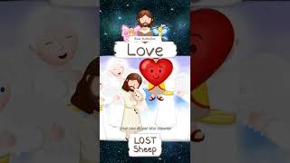 LOVE THE LOST SHEEP · BIBLE STORIES FOR CHILDREN KIDS · ANIMATED CARTOON BIBLE shorts [upl. by Garate]