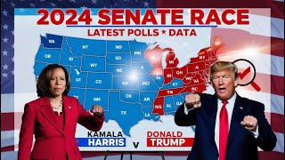 Updated 2024 US Senate Election Map According to Latest Polls Democrat vs Republican [upl. by Cherlyn107]