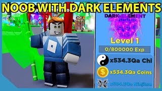 Noob With Full Team of Dark Element Pets in Roblox Ninja Legends [upl. by Chastain]