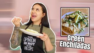 COOKING WITH EVETTEXO THE BEST GREEN ENCHILADAS [upl. by Oribelle]