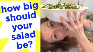 How Big Should Your Salad Be Facebook Live Event 8116 [upl. by Delanie]