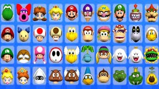 Mario Super Sluggers  All Characters [upl. by Nohsyt]