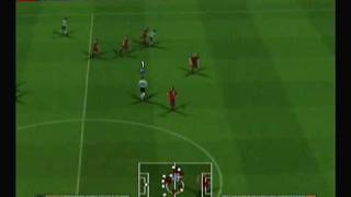 PES manual pass amp through pass highlights  ver 2009 PS2 [upl. by Anilegnave]