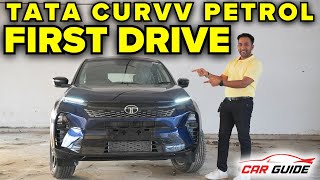 Tata Curvv Petrol FIRST DRIVE  Creative Variant  Full Drive Review Coming Soon 🔥 [upl. by Cy346]