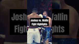 Anthony Joshua vs Otto Wallin Full Fight Highlights boxing fighthighlights [upl. by Vaasta]