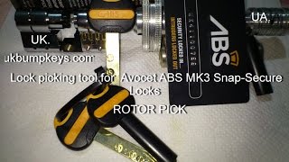 Lock picking tool for Avocet ABS MK3 Lock DECODER LOCK [upl. by Zosi]