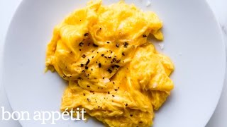 How to Make Perfect Soft Scrambled Eggs  Bon Appetit [upl. by Oiramat]