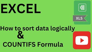 Learn how to sort data and use Countifs formula with Excel [upl. by Pussej718]