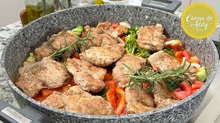 ALMUERZOCENA SANO y Fácil por menos de 10 USD200 MX POLLO TOSCANO Así si ahorro  Cocina de Addy [upl. by Dabbs]