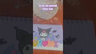 دفتر ملاحظات كورومي وميميلودي ستيكر Kuromi and mymelodi sticker book kuromi ve mymelodi stikr defter [upl. by Letnoj]