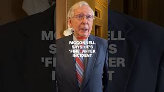 McConnell says he’s “fine” after incident [upl. by Muiram]