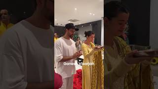 Ganesh Chaturthi Celebration  Hrithik Roshan  Saba Azad  Sunaina Roshan  Ganpati Bappa Morya [upl. by Stalk]