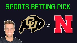 Nebraska vs Colorado Free Pick ATS for Sportsbooks 9923 [upl. by Eicnahc]