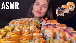 ASMR SUSHI amp SASHIMI PLATTER MUKBANG No Talking EATING SOUNDS  Zulfia ASMR [upl. by Anhsirk]