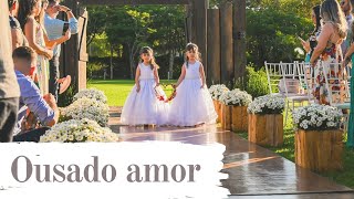 Linda entrada das alianças com a música Ousado Amor  Versão Musiart  Casamento [upl. by Sirret24]