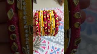 Slik thread bangles😍 [upl. by Beller]