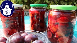 Zwetschgen und Pflaumen im eigenen Saft einkochen ohne Wasserzusatz [upl. by Etteval]