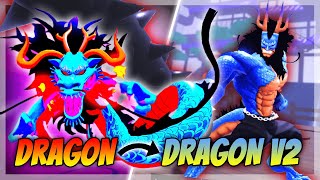 help me  FULLY AWAKENING Dragon to Dragon V2 and Becoming Hybrid Kaido on Fruit Battlegrounds [upl. by Burris]