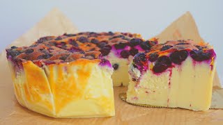 4Ingredient CREAMY amp HEALTHY Blueberry Yogurt Cake  Air Fryer Recipe [upl. by Suriaj]