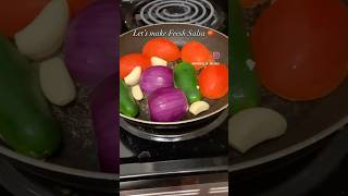 Fresh garden salsa 🍅✨ recipe food mexicanfood music indianrecipes foodie [upl. by Aisset]