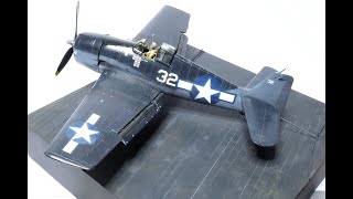 Eduard 172 F6F3 Hellcat Full build and pilot history [upl. by Allwein]