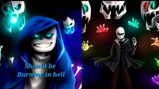 Glitchtale sans and Gaster Stronger than you Mashup [upl. by Ofella]