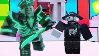 Playing with the HANNAH kit in roblox bedwars [upl. by Cynarra]