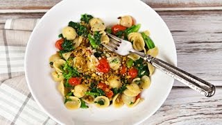 Orecchiette With Broccoli Rabe Tomatoes [upl. by Adihsaar]