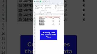 Currency Exchange Rate in Excel Convert Currency Easily shorts [upl. by Llerral]