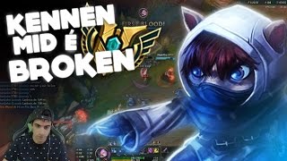 KENNEN MID GAMEPLAY  ESSE BONECO É MUITO BROKEN [upl. by Eidaj101]