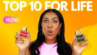 TOP 10 FOR LIFE FRAGRANCES 1010 [upl. by Ahsikrats919]