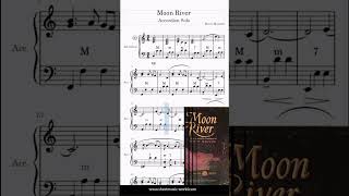 Moon River  Accordion Solo  Harry Mancini Tutorial Sheets Score [upl. by Dodd]