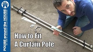 How to fit a curtain pole  Bespoke fit Fitting a curtain pole  DIY tips and tricks [upl. by Ninnette]