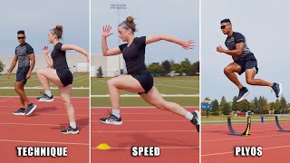 Elite Sprint Training for Female Soccer Players  Speed and Plyometric Workout [upl. by Moishe]