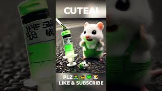 Part1Can a zombie cat and a Hamster be true friends🧟‍♂️Heres the answer🧟‍♂️🐈💚🐹 [upl. by Markiv]